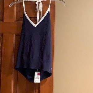 Tommy Hilfiger - tie halter sweater tank